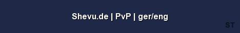 Shevu de PvP ger eng Server Banner