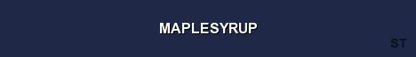MAPLESYRUP Server Banner