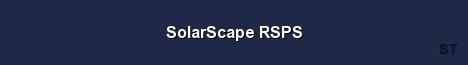 SolarScape RSPS Server Banner