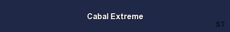 Cabal Extreme Server Banner