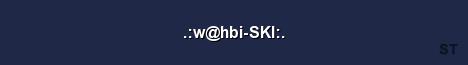 w hbi SKI Server Banner