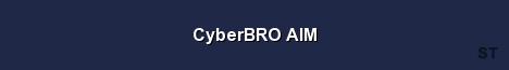 CyberBRO AIM Server Banner
