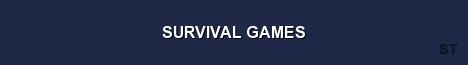 SURVIVAL GAMES Server Banner