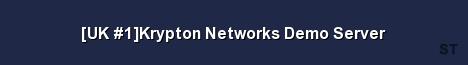 UK 1 Krypton Networks Demo Server 
