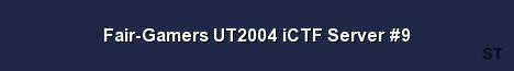 Fair Gamers UT2004 iCTF Server 9 Server Banner