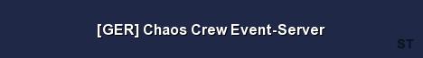 GER Chaos Crew Event Server Server Banner