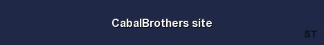 CabalBrothers site 