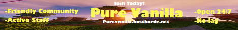 Pure Vanilla Server Banner
