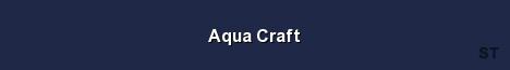 Aqua Craft Server Banner