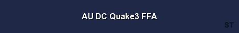 AU DC Quake3 FFA Server Banner