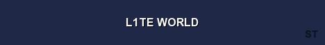 L1TE WORLD Server Banner