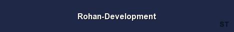 Rohan Development Server Banner