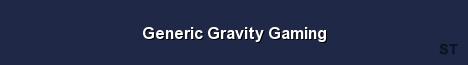 Generic Gravity Gaming 