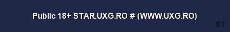 Public 18 STAR UXG RO WWW UXG RO Server Banner