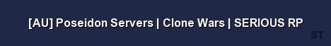 AU Poseidon Servers Clone Wars SERIOUS RP Server Banner