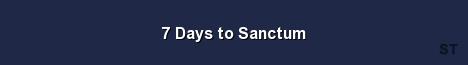 7 Days to Sanctum Server Banner