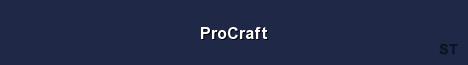 ProCraft Server Banner