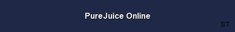 PureJuice Online Server Banner