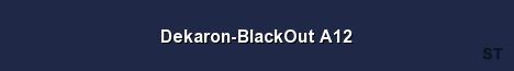Dekaron BlackOut A12 Server Banner