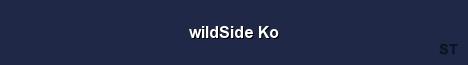wildSide Ko Server Banner