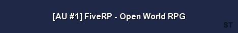 AU 1 FiveRP Open World RPG 
