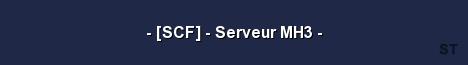SCF Serveur MH3 Server Banner