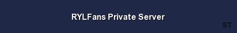 RYLFans Private Server Server Banner