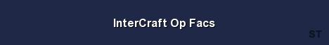 InterCraft Op Facs Server Banner