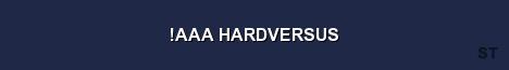 AAA HARDVERSUS Server Banner
