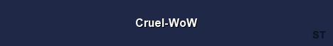 Cruel WoW Server Banner