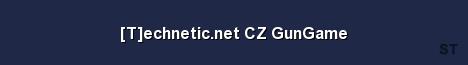 T echnetic net CZ GunGame Server Banner