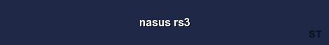 nasus rs3 Server Banner