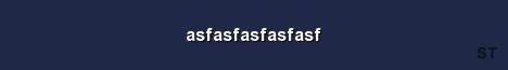 asfasfasfasfasf Server Banner