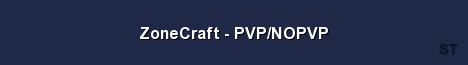 ZoneCraft PVP NOPVP Server Banner