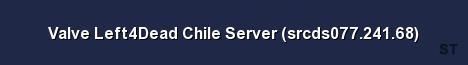 Valve Left4Dead Chile Server srcds077 241 68 Server Banner
