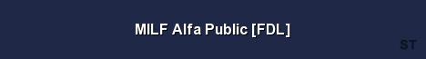 MILF Alfa Public FDL Server Banner