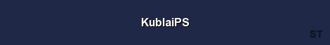 KublaiPS Server Banner