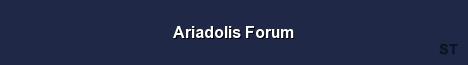 Ariadolis Forum Server Banner