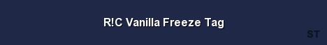 R C Vanilla Freeze Tag Server Banner