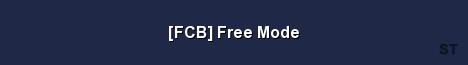 FCB Free Mode Server Banner