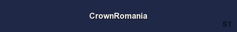 CrownRomania Server Banner