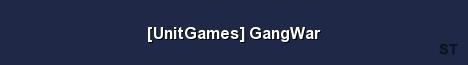 UnitGames GangWar Server Banner