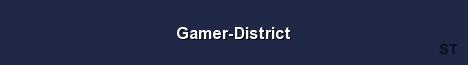 Gamer District Server Banner