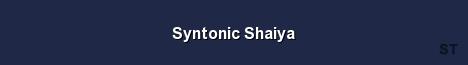 Syntonic Shaiya Server Banner