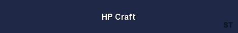 HP Craft Server Banner
