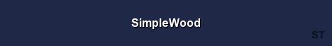 SimpleWood Server Banner