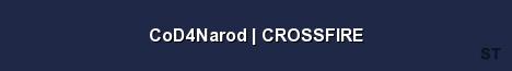 CoD4Narod CROSSFIRE Server Banner