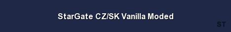 StarGate CZ SK Vanilla Moded Server Banner