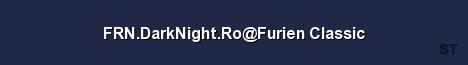 FRN DarkNight Ro Furien Classic Server Banner