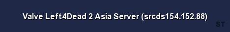 Valve Left4Dead 2 Asia Server srcds154 152 88 